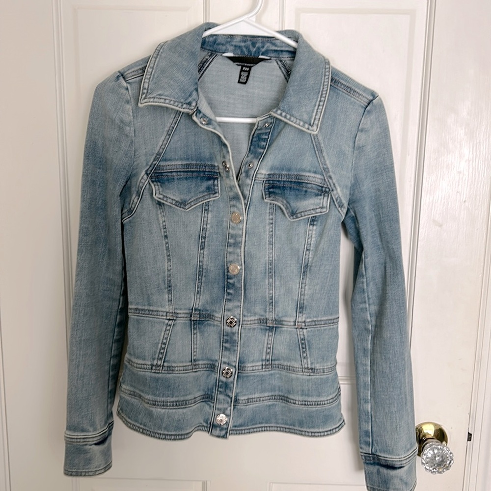 WHBM Seamed Denim Jacket XXS
